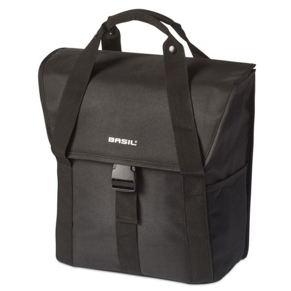 Load image into Gallery viewer, Basil enkele fietstas go 16 liter - zwart

