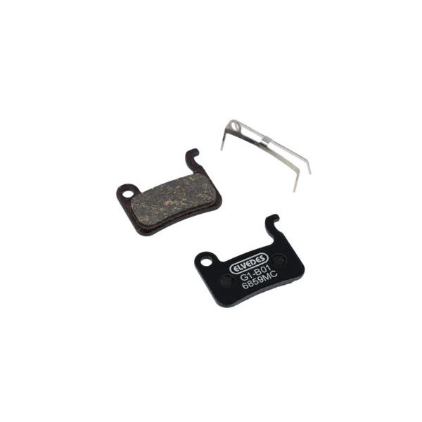 Load image into Gallery viewer, Elvedes schijfremblokset - shimano - carbon metallic compound (semi metal pads) - 10 paar
