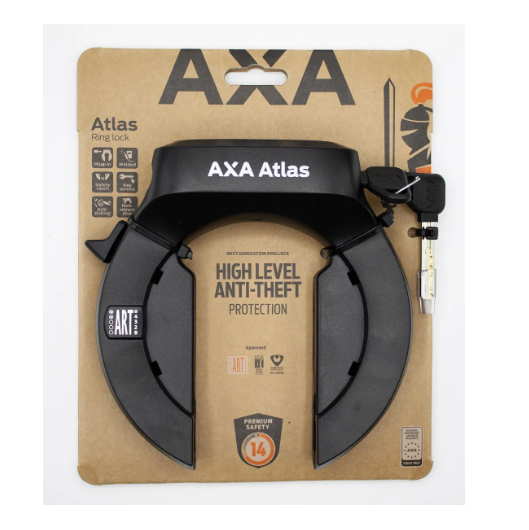 Load image into Gallery viewer, Axa ringslot atlas - zwart - art2 (op kaart)
