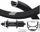 Kgs achterwiel 622 shimano zac321 zwarte velg rvs cassette 8 9 10 speed
