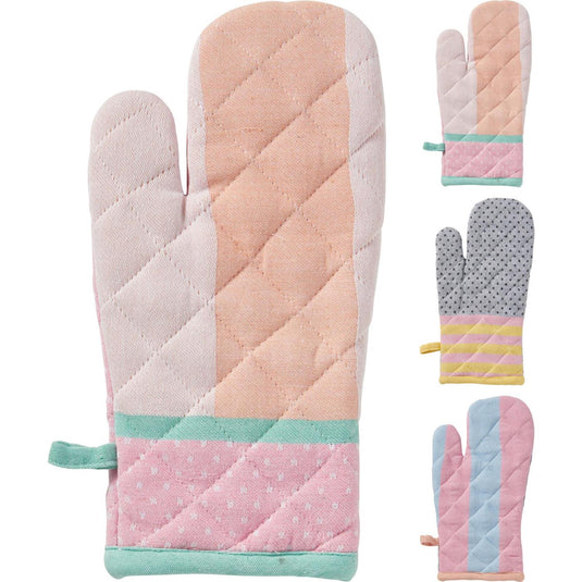 Excellent houseware ovenhandschoen 32x16cm 3 assorti