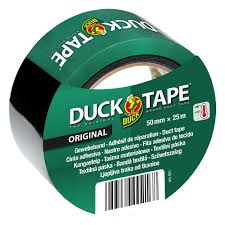Duck reparatietape zwart 50 mmx 25 m