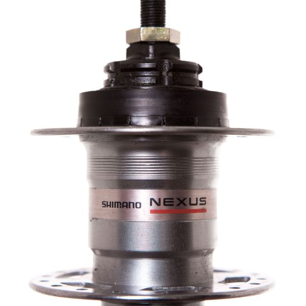 Load image into Gallery viewer, Wsb versnellingsnaaf shimano nexus 3 sg-3r40 v-brake rollerbrake - 36 gaats - zilver
