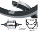 Kgs achterwiel 28 inch (622) zac421 zw zil nexus 7 centerlock zilver