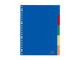 Kangaro tabbladen - a4 - pp 120 micron - 23-gaats - 5-delig gekleurde tabs - a405m