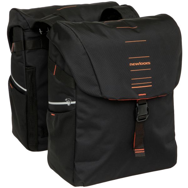 Load image into Gallery viewer, Newlooxs tas new looxs vigo dubbel | zwart oranje | 40l
