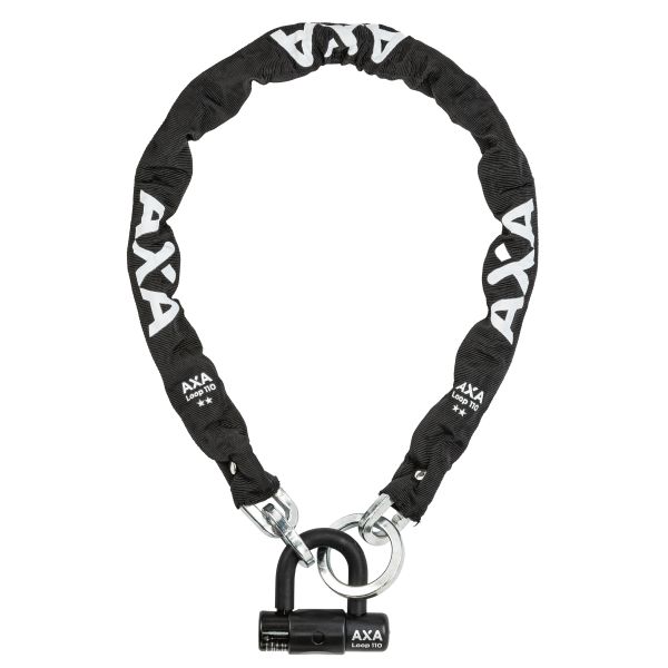 Load image into Gallery viewer, Axa slot ketting loop 9,5x110 met hangslot zwart safety index 15 art 2**
