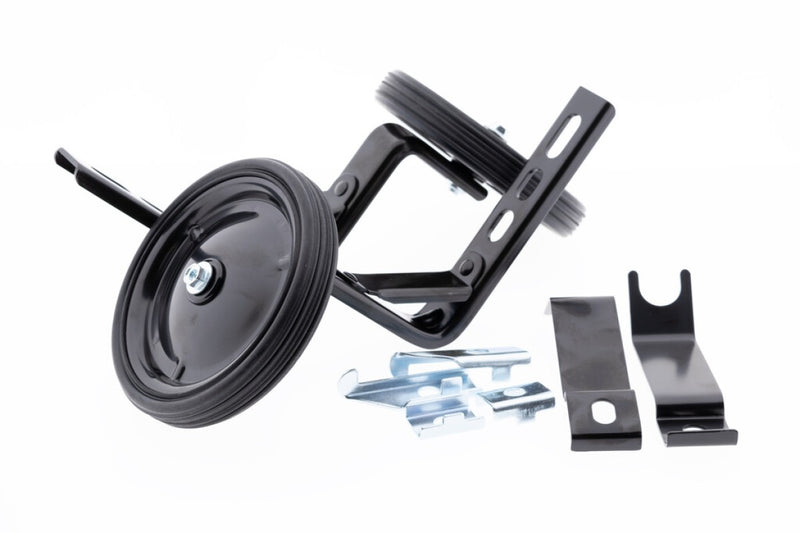 Load image into Gallery viewer, Buzaglo pexkids stabilo set 12-20 inch zwart luxe stalen wiel zijwielen
