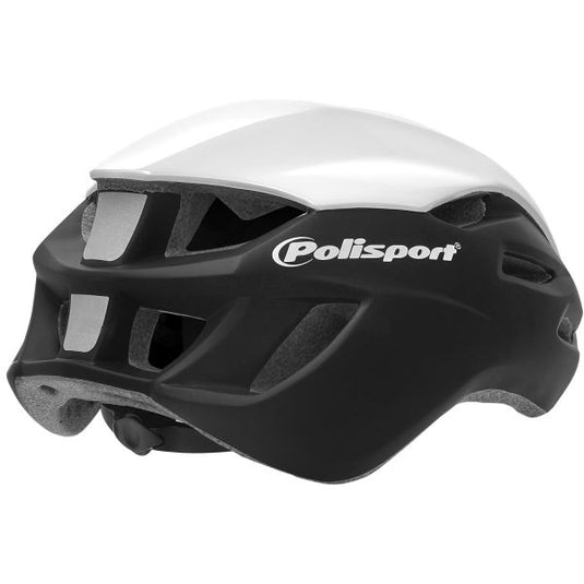 Polisport helm Aero Road mat wit glans wit grijs L 58-61cm