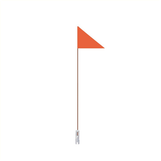 Buzaglo icetoolz 51g0 vlag oranje met fiberglas stang 150 cm.