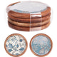 Home styling onderzetter set a 4 stuks ã˜10cm 2 assorti