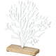 Home styling koraal op voet 24x6x27cm koraal metaal op voet 24x6x27cm
