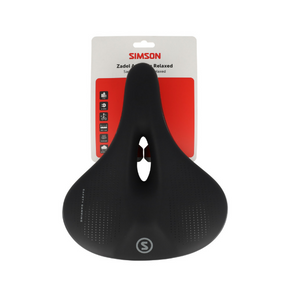 Simson zadel armonia relaxed - zwart