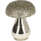 Home styling paddenstoel glas 8x10cm zilver