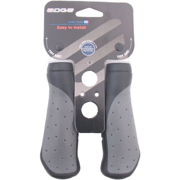 Load image into Gallery viewer, Edge Ergo City Fiets Handvatten - 135mm - Zwart-grijs
