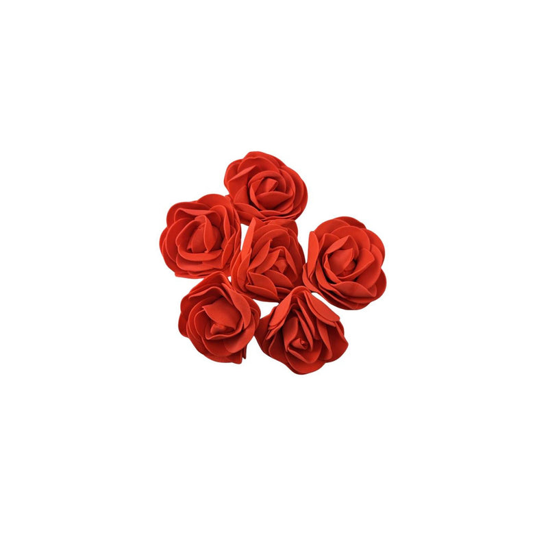 Afbeelding laden in galerijviewer, Set a 6 vilten rozen 5,5x5x3,8 cm
