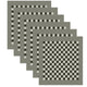Ddddd theedoek barbeque zwart 65x65cm 6 stuks