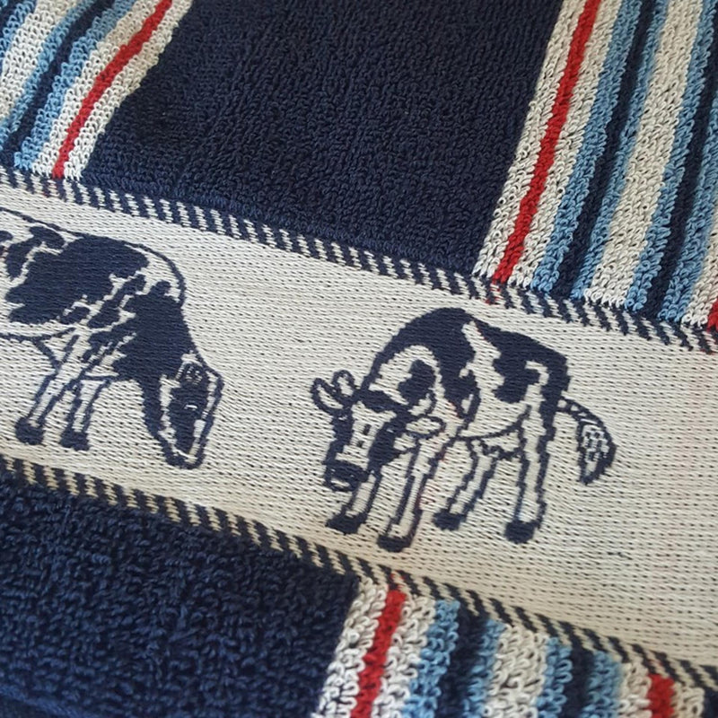 Load image into Gallery viewer, Ddddd keukendoek friesian blue 50x55cm 6 stuks
