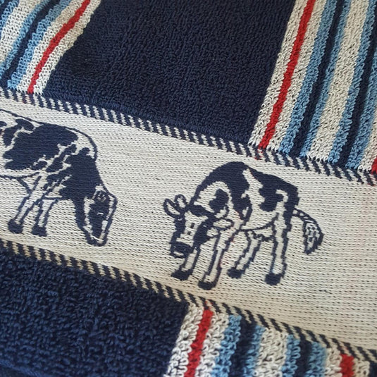 Ddddd keukendoek friesian blue 50x55cm 6 stuks