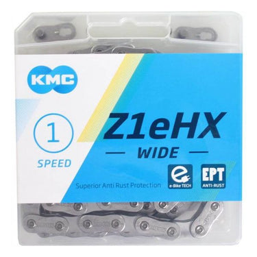 KMC Wide EPT Bicycle Lock - Z1eHX, 112s, 9.2mm, Zilver