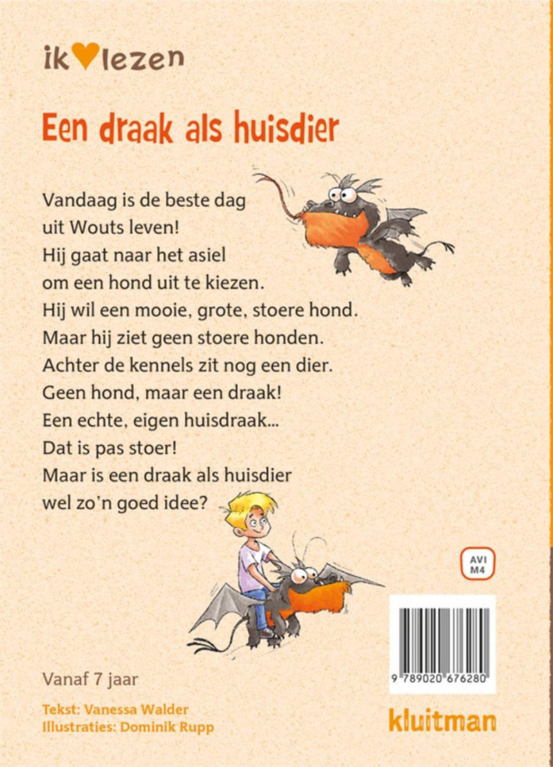 Load image into Gallery viewer, Kluitman ik hou van lezen - een draak als huidier avi-m4

