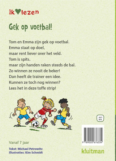 Kluitman ik hou van lezen - gek op voetbal! avi-m4