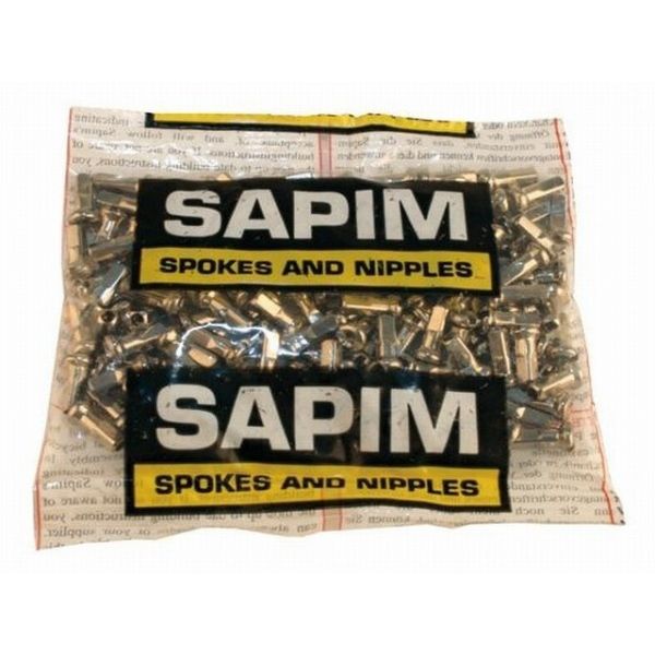 Load image into Gallery viewer, Sapim spaaknippel velg 14 voor spaak 13 - zilver (100 stuks)
