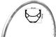 Ryde velg zac 421 28 inch (622) zilver remrand 36 gaats dubbel gebust