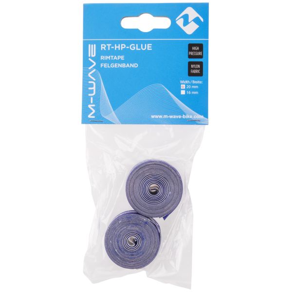 Load image into Gallery viewer, M-wave velglint 12-29 rt-hp-glue hoge druk 20 mm - blauw (1 set)
