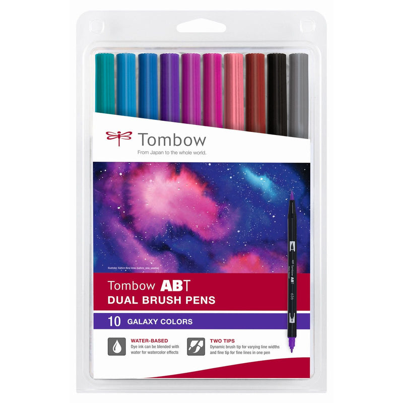 Load image into Gallery viewer, Tombow • brush pen abt dual brush pen 10x galaxy colors
