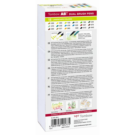 Tombow • brush pen abt dual brush pen 18x landscape colors