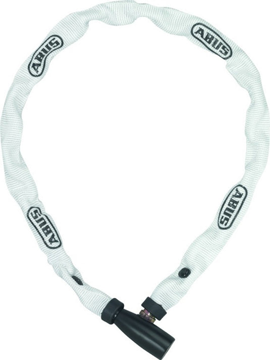 Abus kettingslot 1500 60 Web wit - 4mm dik - 60cm - sportieve witte fietsslot