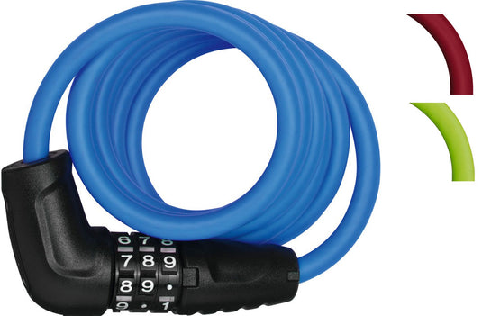 Abus Cijfer Spiraal Kabelslot 150cm Rood