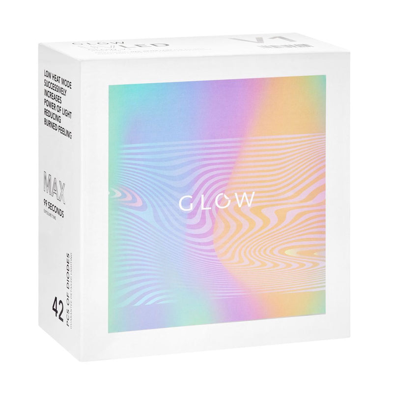 Load image into Gallery viewer, Glow v1 uv led lamp dual 168w wit met metallic blauw
