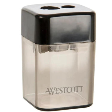 Westcott puntenslijper kunststof dubbel zwart