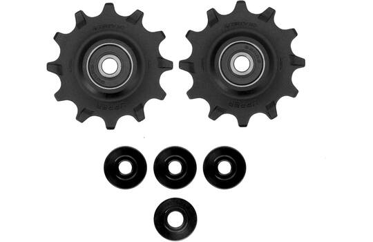 Afbeelding laden in galerijviewer, Trivio - derailleurwieltjes 12 12t chromo lagers
