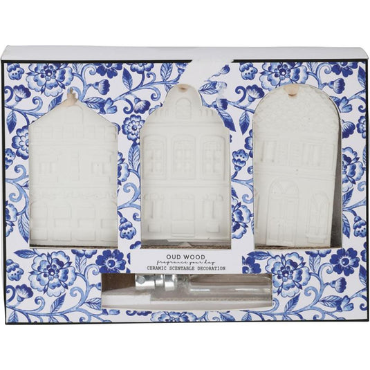 Home styling geurset 3-delig delfts blauw