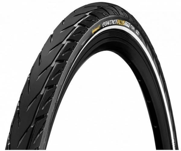 Continental tire contact plus city 47-622 (28x1.75) black reflex