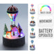 Home styling kersttafereel led 17cm 4 assorti