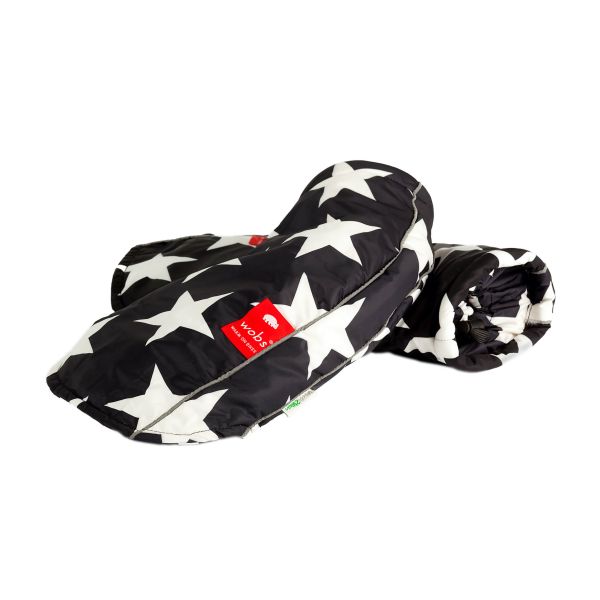 Load image into Gallery viewer, Wobs handmof stars black white
