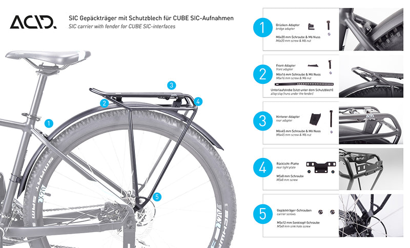 Load image into Gallery viewer, Acid rilink sic pure 27.5 rear carrier
