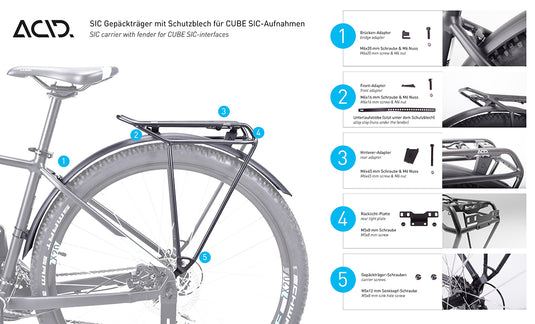 Acid rilink sic pure 27.5 rear carrier