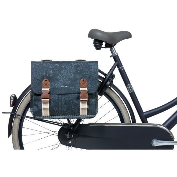 Load image into Gallery viewer, Basil Boheme Dubbele Fietstas - Blauw
