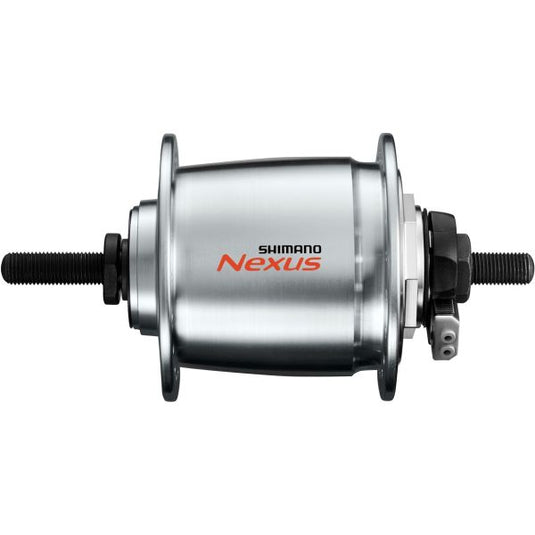 Shimano dynamo naaf dh-c6000-1r 36 gaats 6v 1,5 watt voor rollerbrake - zilver