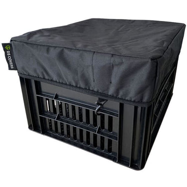 Ds covers fietskrathoes crate l voor kratten t m 40 x 50 cm - zwart