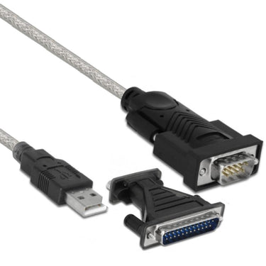 Delock adapter usb 2.0 type-a > 1 x serial db9 rs-232 + adapter db25 (1.8 meter)