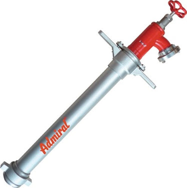 Admiral brandkraanstandpijp | aluminium | dn80 | 1 x c-afvoer, 1 ventiel | 1 stuk - 1090av-80-c - 1090av-80-c