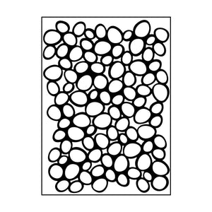 Carabelle studio • embossing sjabloon sur les galets
