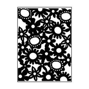 Carabelle studio • embossing sjabloon avec des fleurs