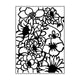 Carabelle studio • embossing sjabloon 10,8x14,6cm compôsition florale